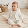 M15962: Baby Unisex Quilted 3 Piece Outfit (0-9 Months)